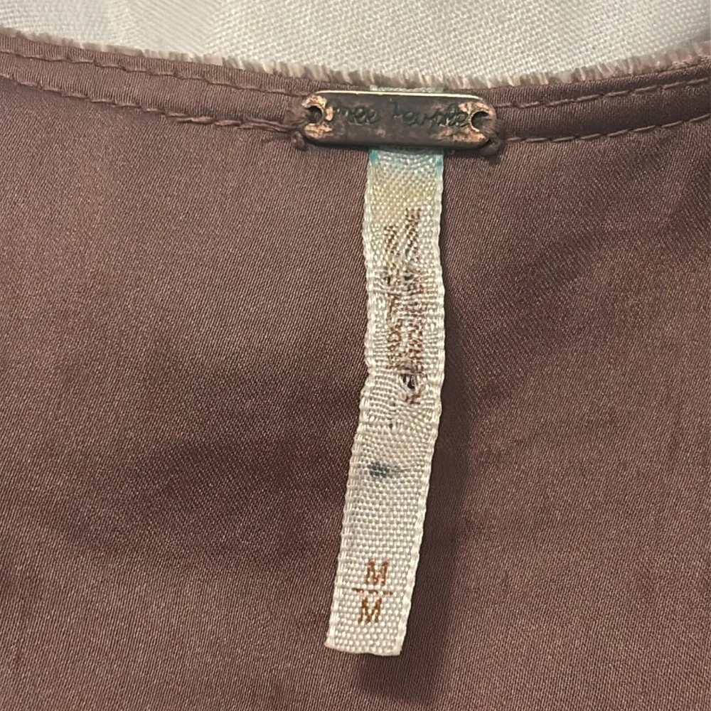 Free People rose mauve open velvet vest w/admirial buttons SZ   M boho chic - Picture 3 of 13